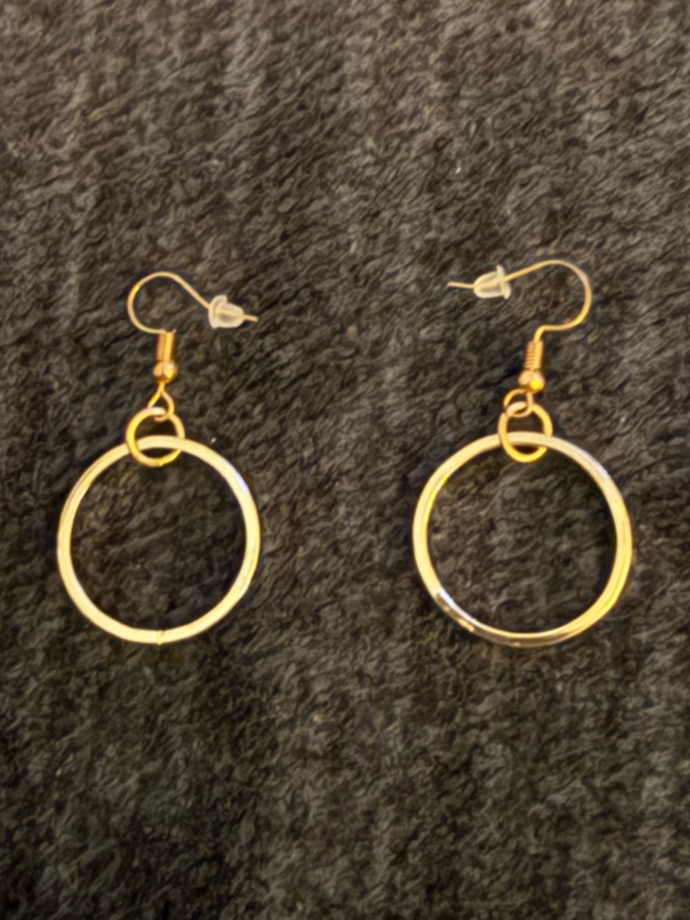 Gold Hoop Drop Earrings - Classic Women Jewelry